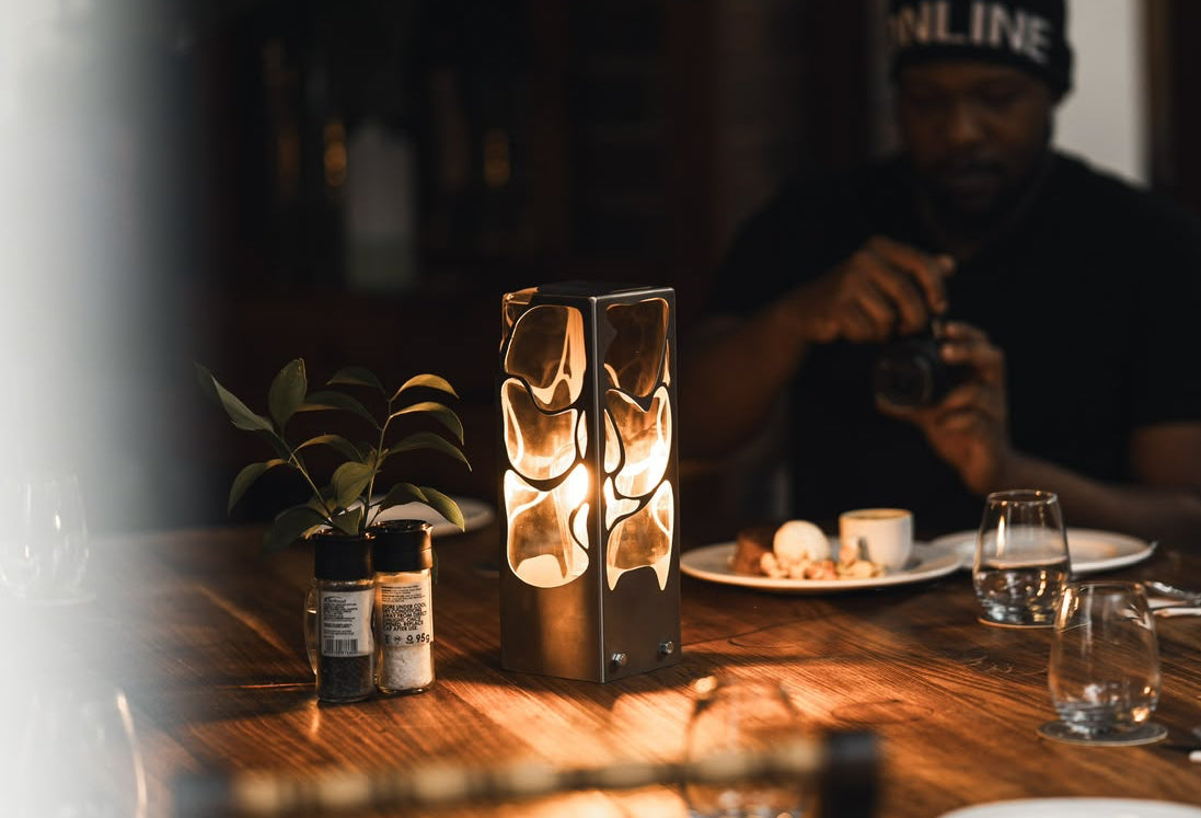 Steel Oasis Lamp